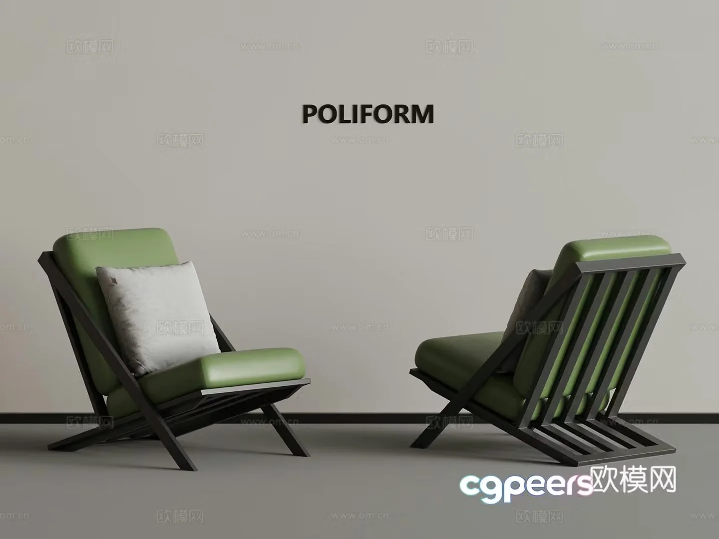 20 modern leisure chair recliner 3d model