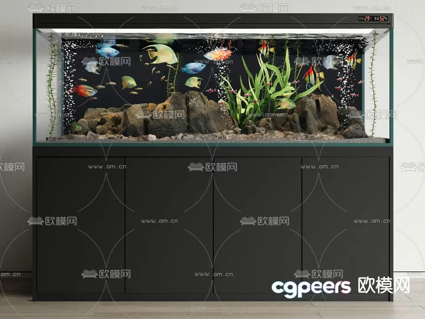 Fish tank Stream tank Aquarium 3D model