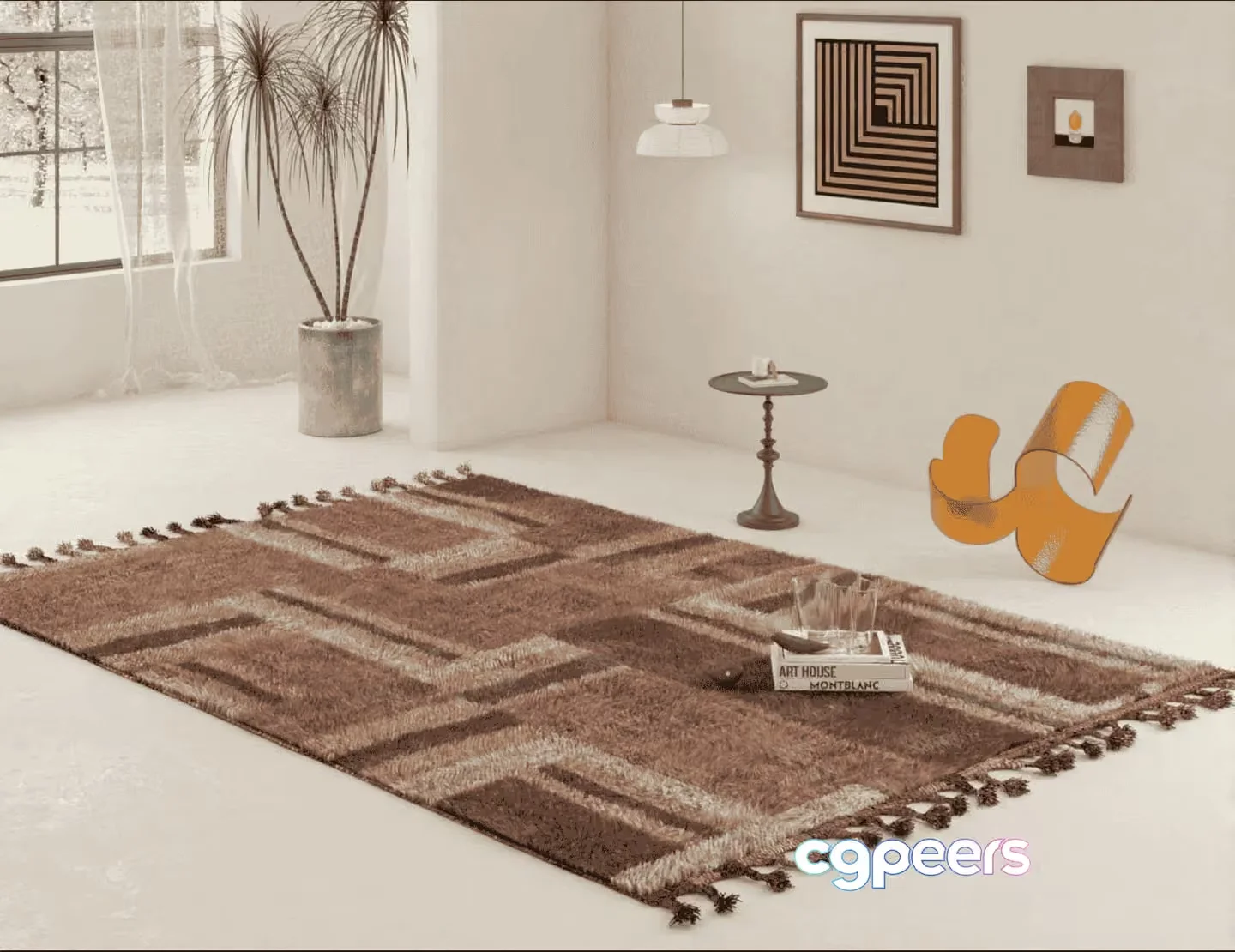Modern Living Room 3D Model – 13523 – VRAY Render