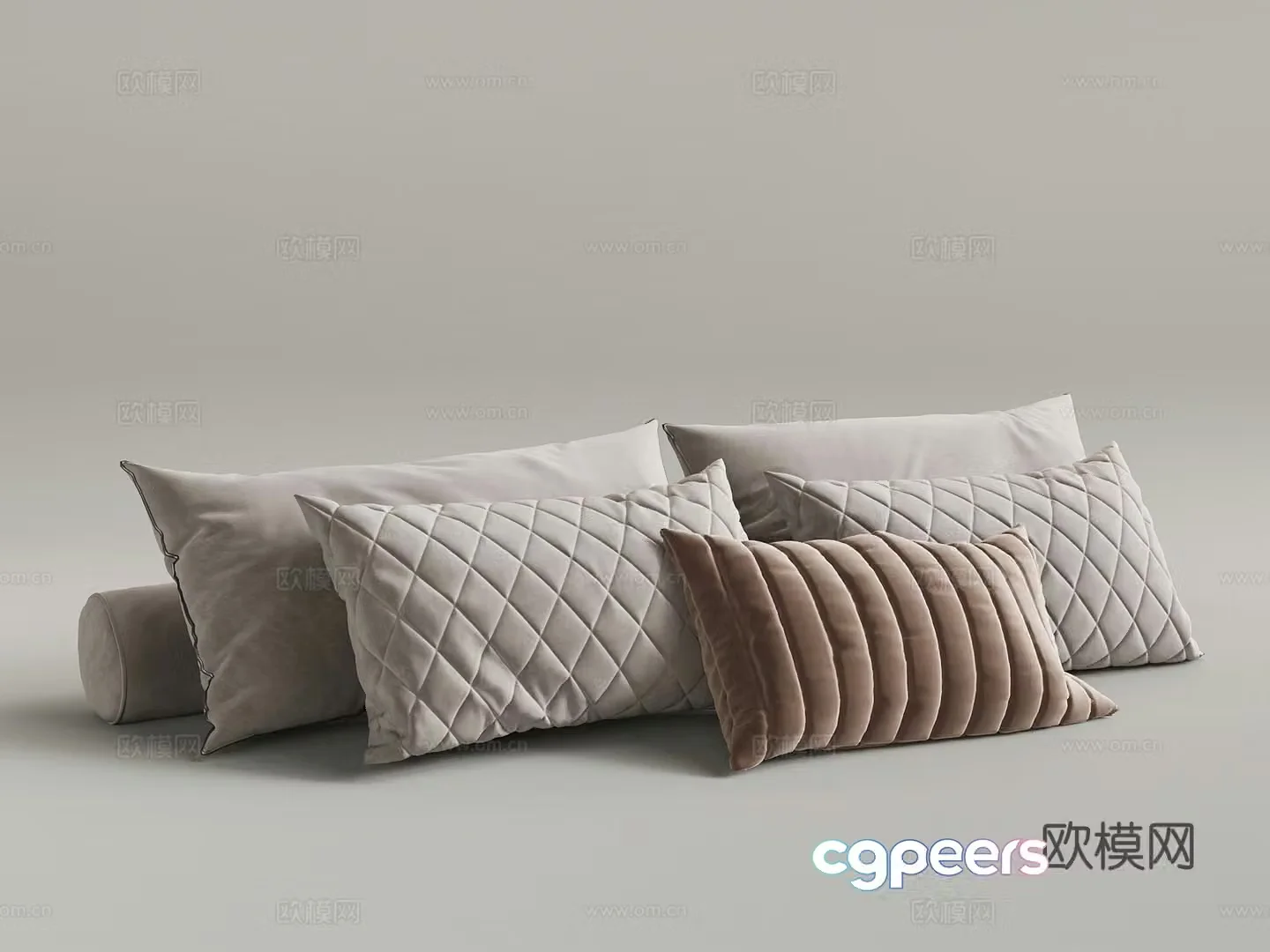 Modern pillow pillow combination 3D model