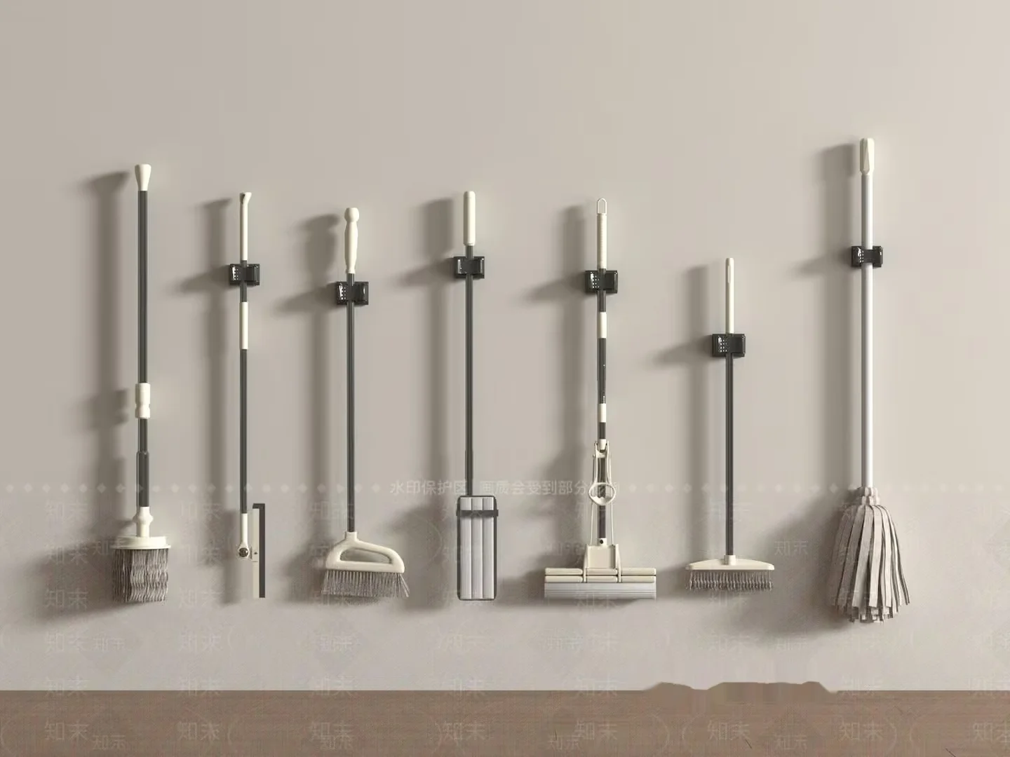 A Collection Of Cleaning Tools 3D Model – 16179 – VRAY Render