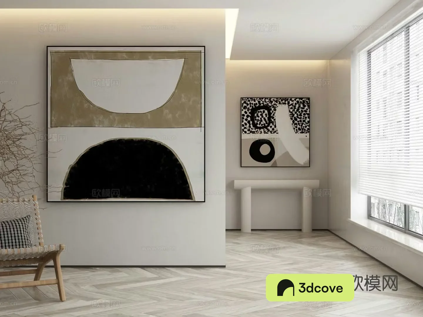 Modern texture painting decorative painting