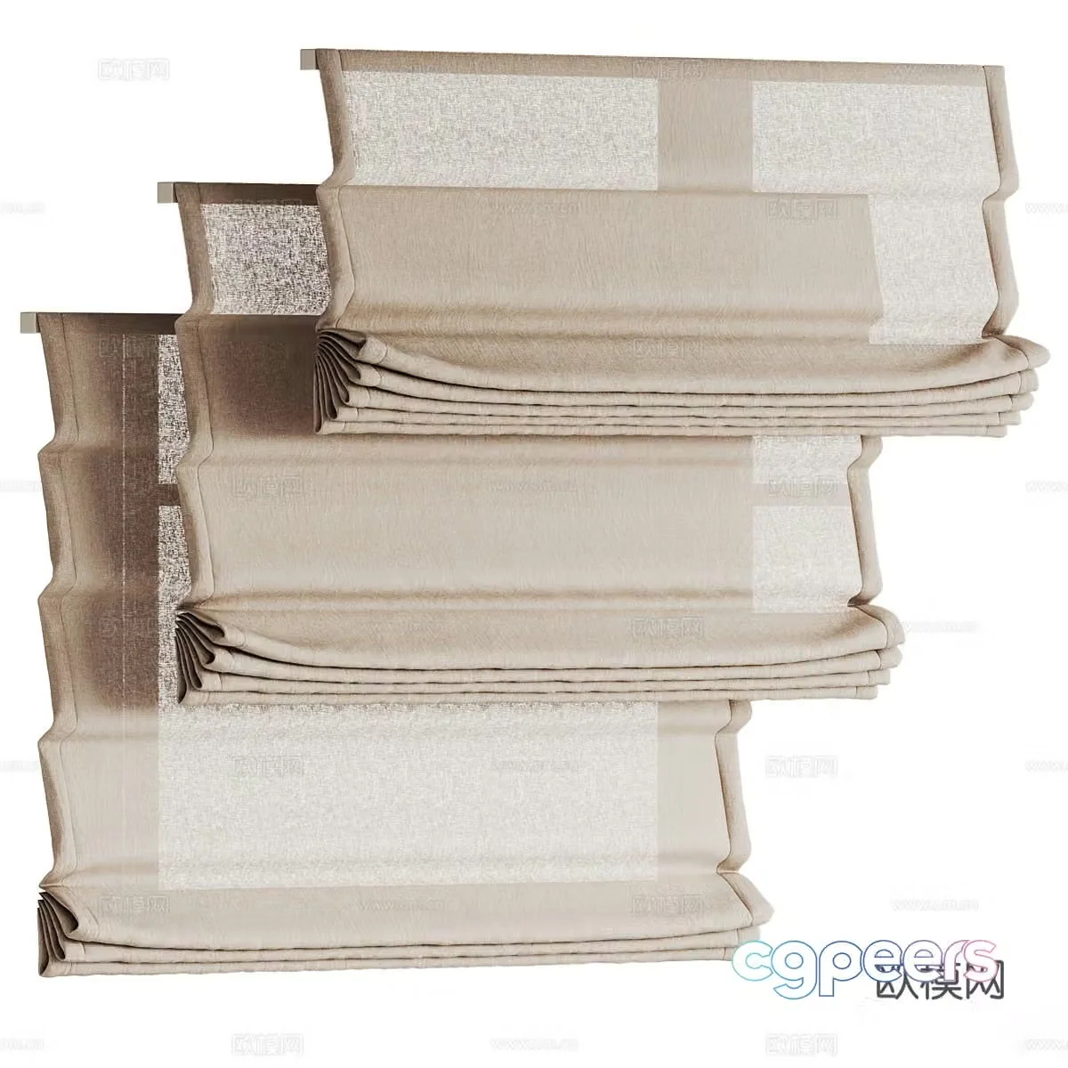 Roman blind 3d model