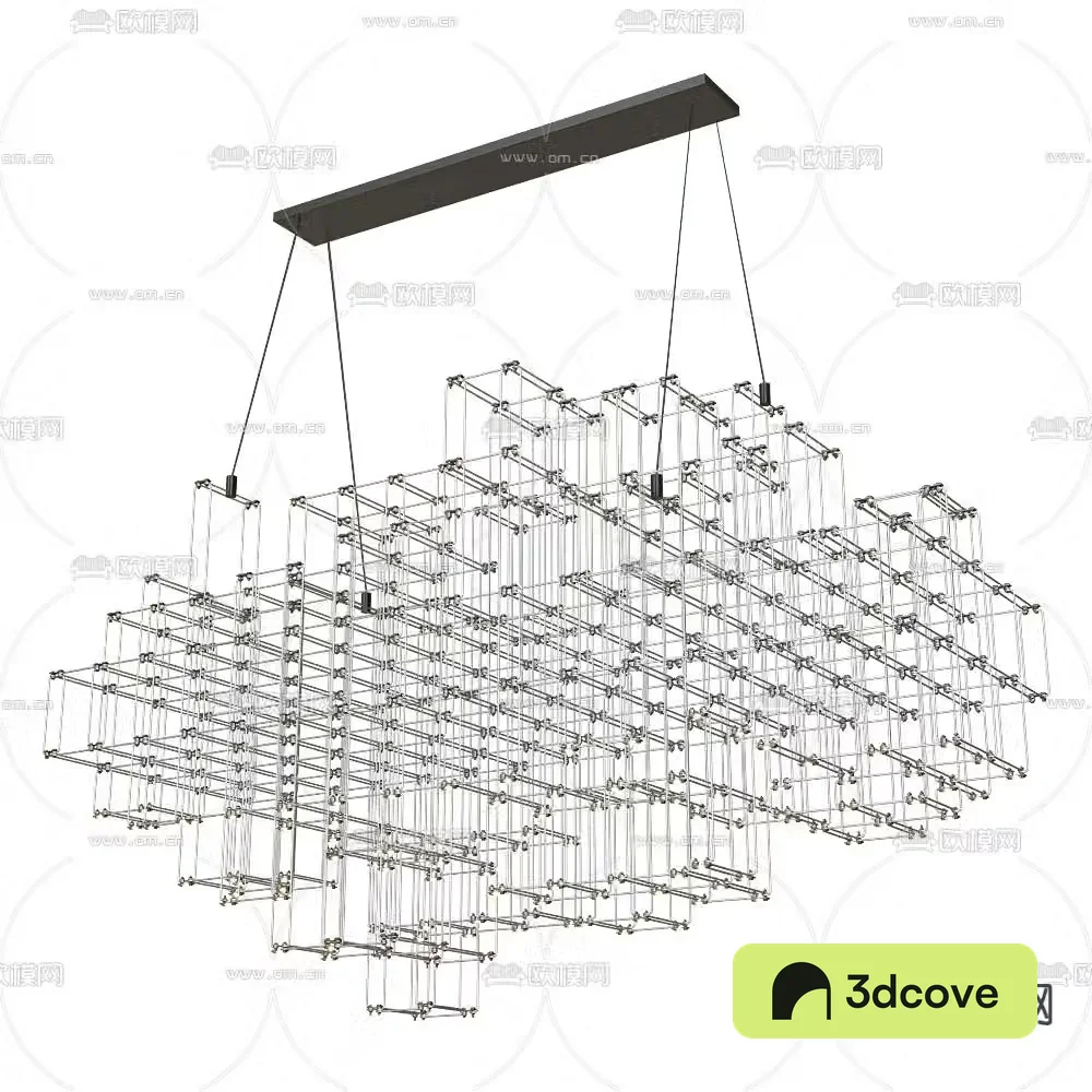 SPATIAL array chandelier lobby chandelier