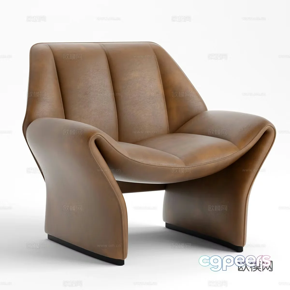 Italian chair armchair 3d model