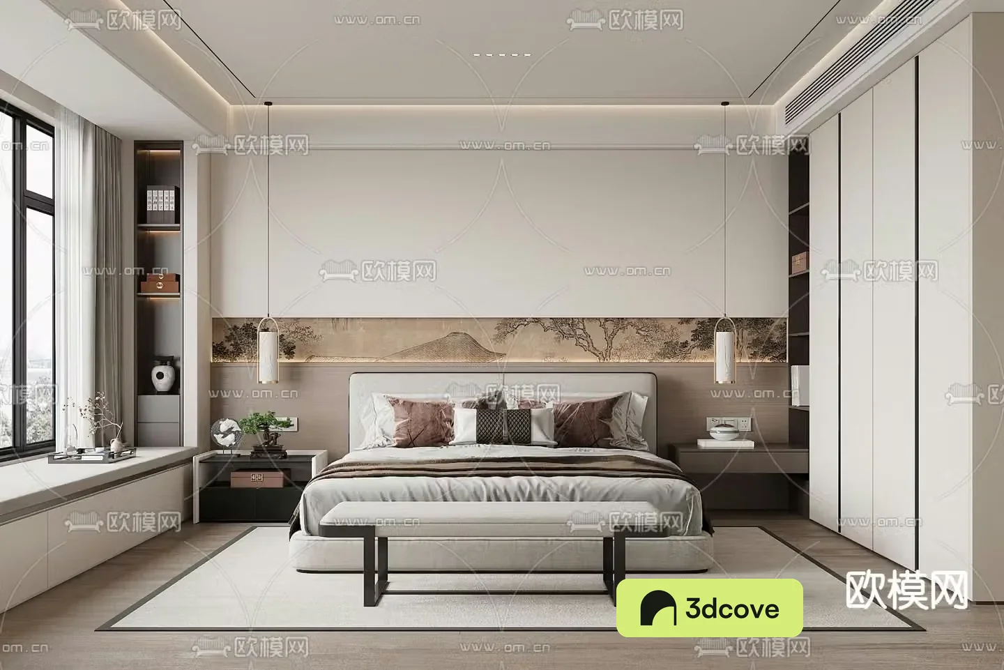 New Chinese style bedroom Master room