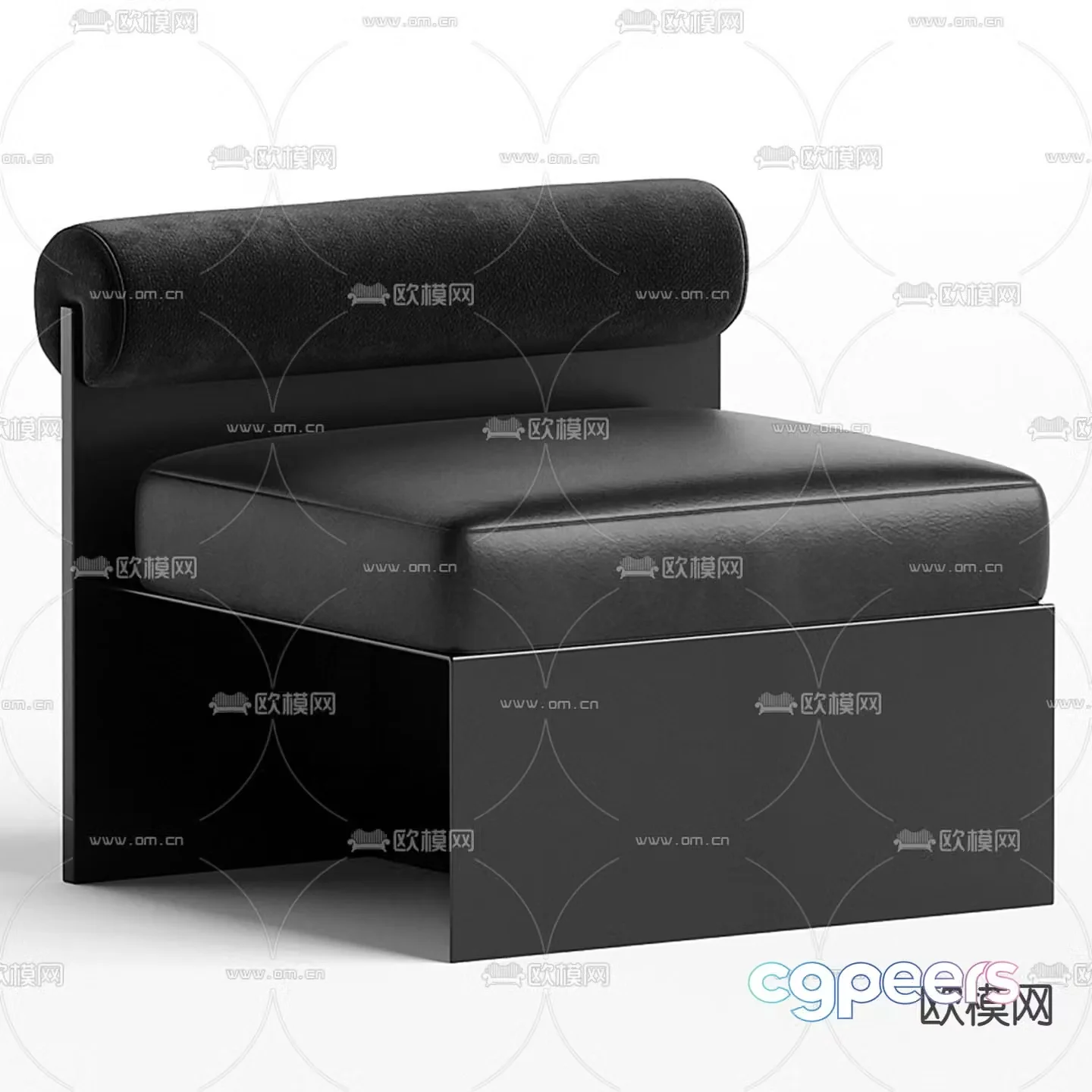 Minotti lounge chair 3d model