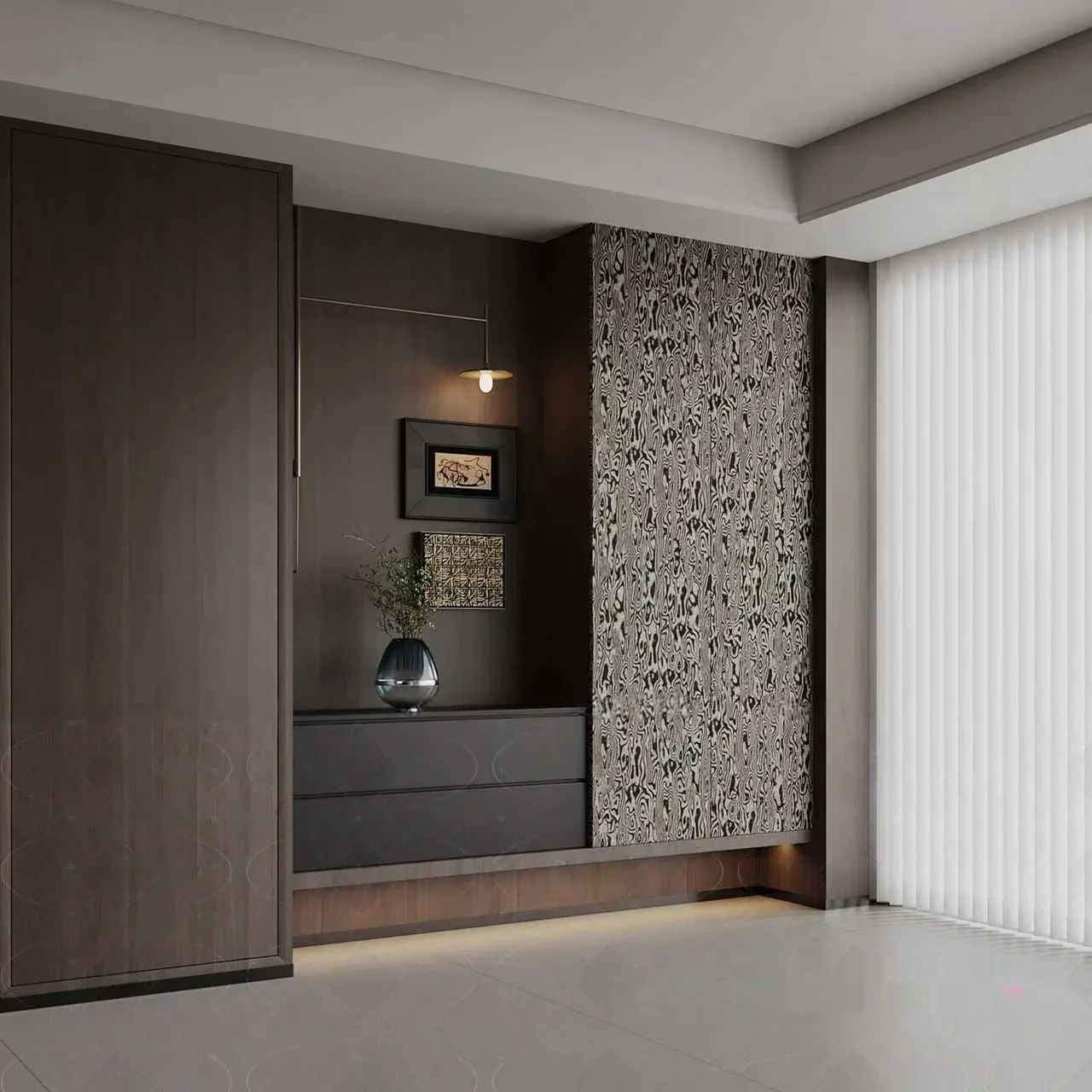 Modern Gray Room 3D Model – 14584 – VRAY Render