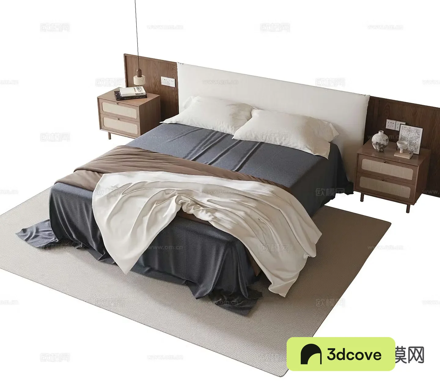 Modern double bed