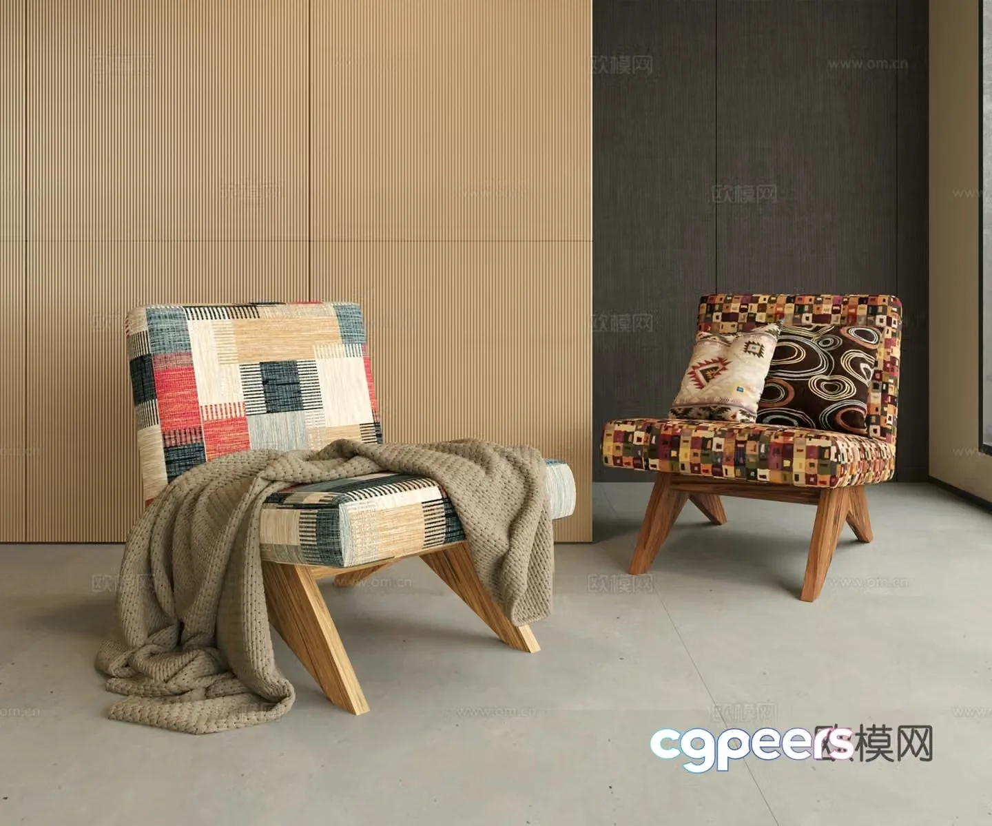 Modern leisure chair 3d model