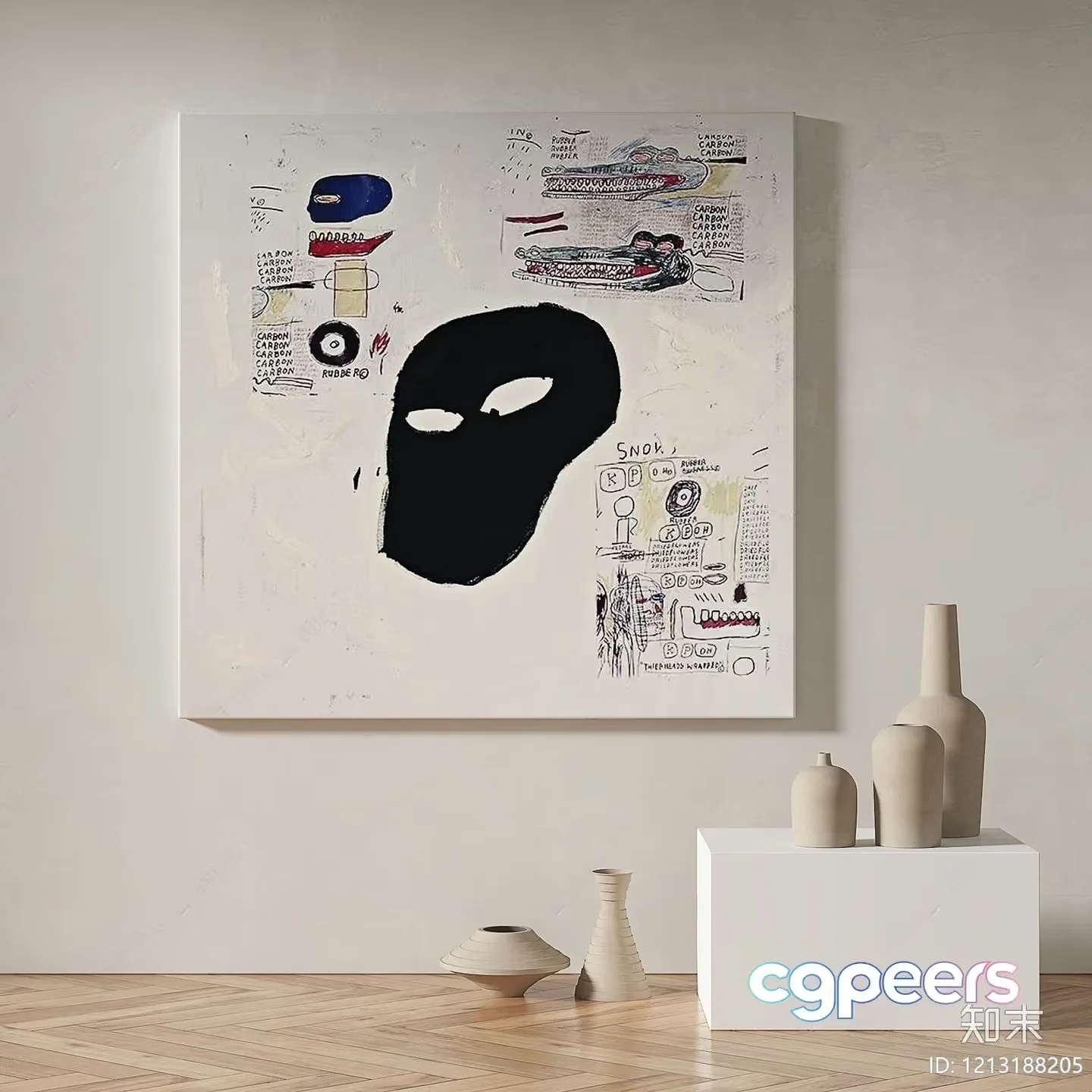 Modern Art Gallery 3D Model – 9883 – VRAY Render