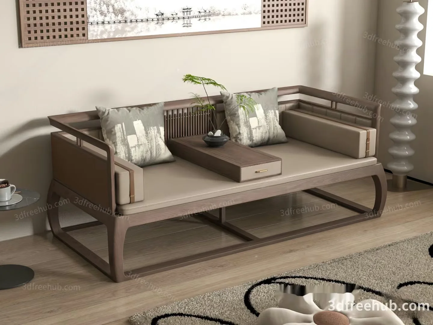 Modern Living Room 3D Model – 21948 – VRAY Render