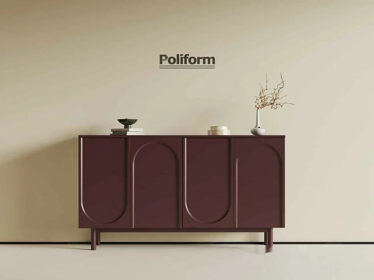 Mid-Century Modern Sideboard 3D Model – 21398 – VRAY Render