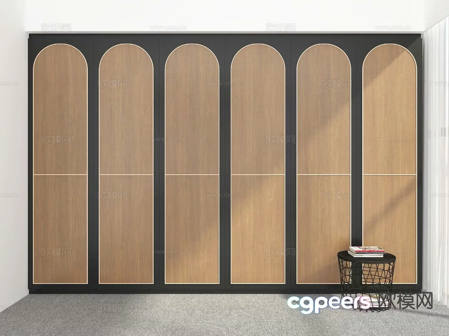 Modern wardrobe 3d model