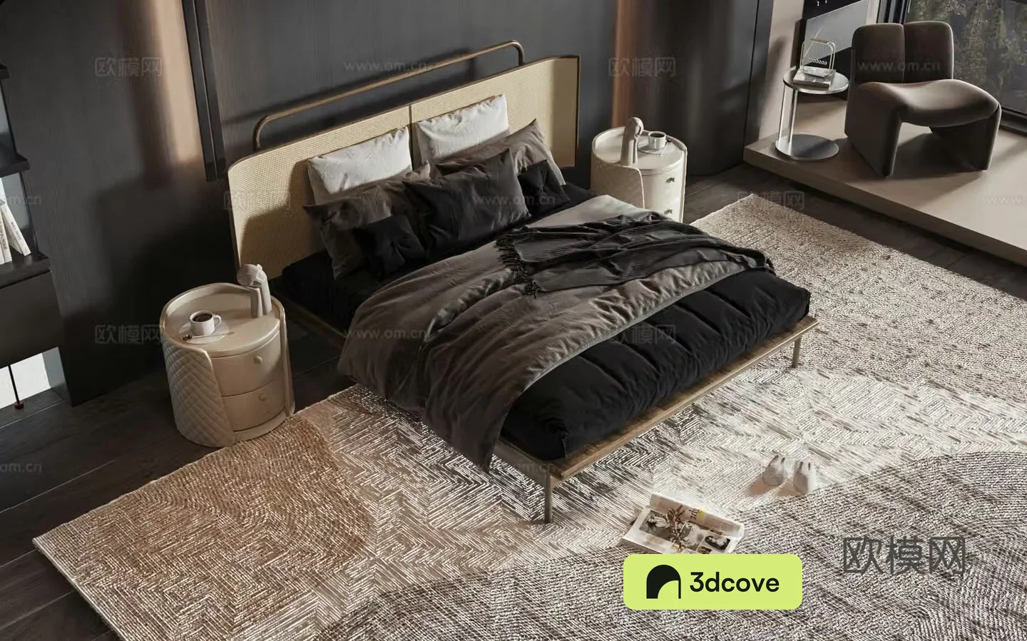 Modern style product bed