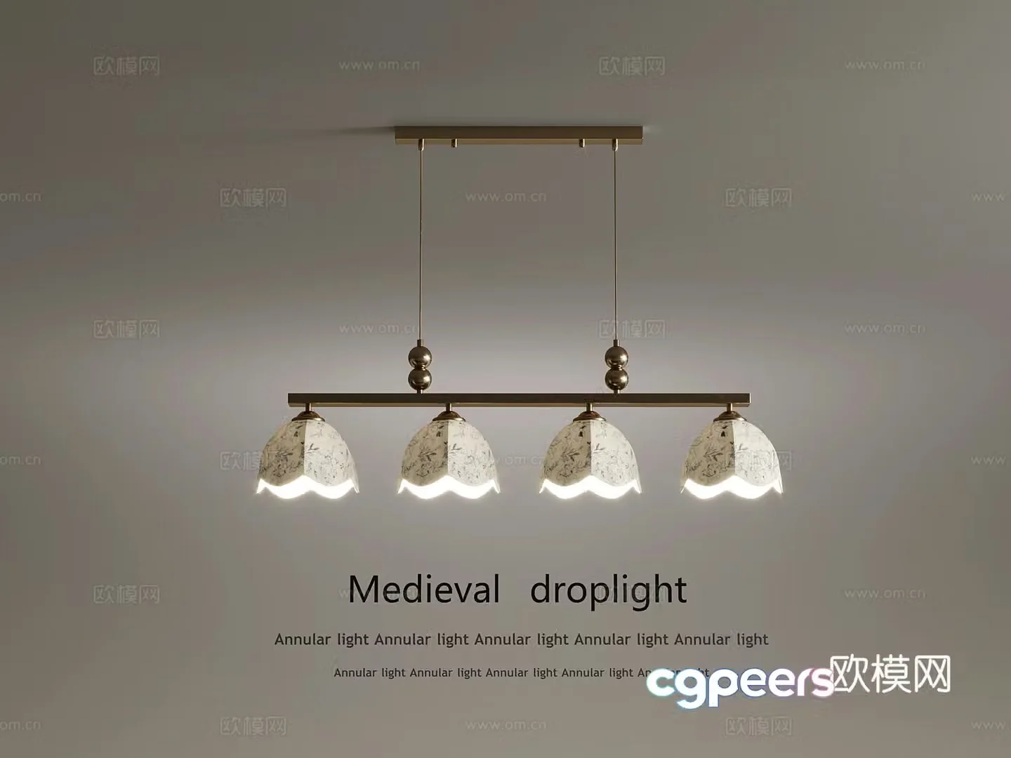 French retro style chandeliers decorative chandeliers restaurant chandeliers 3d model