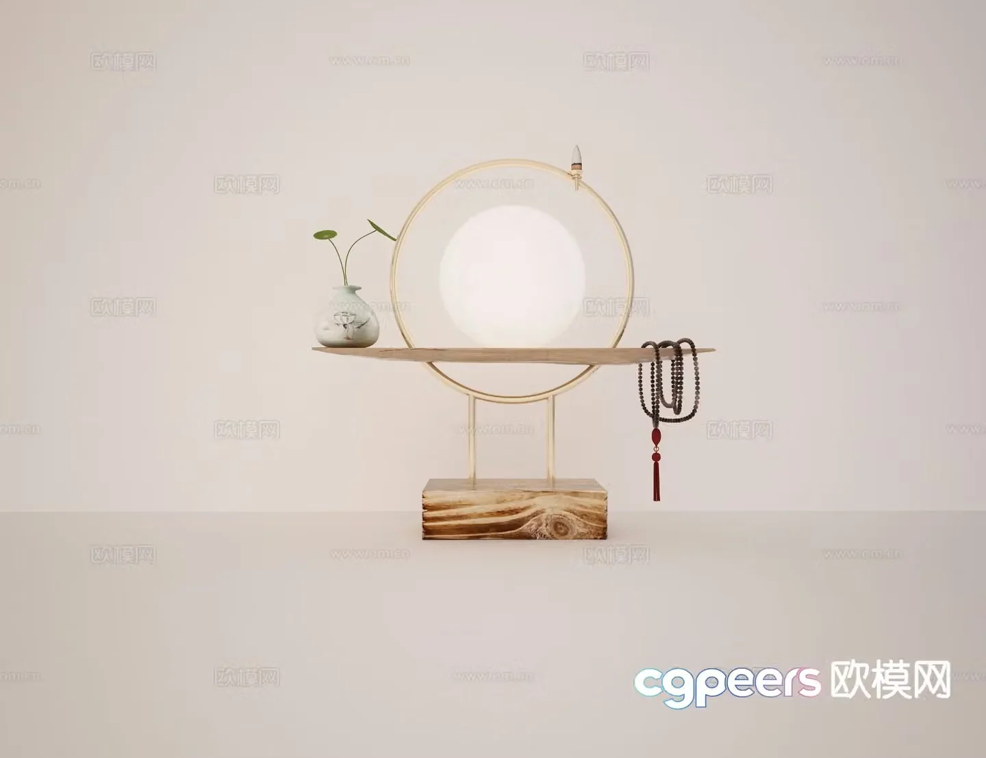 New Chinese desk lamp 3d model