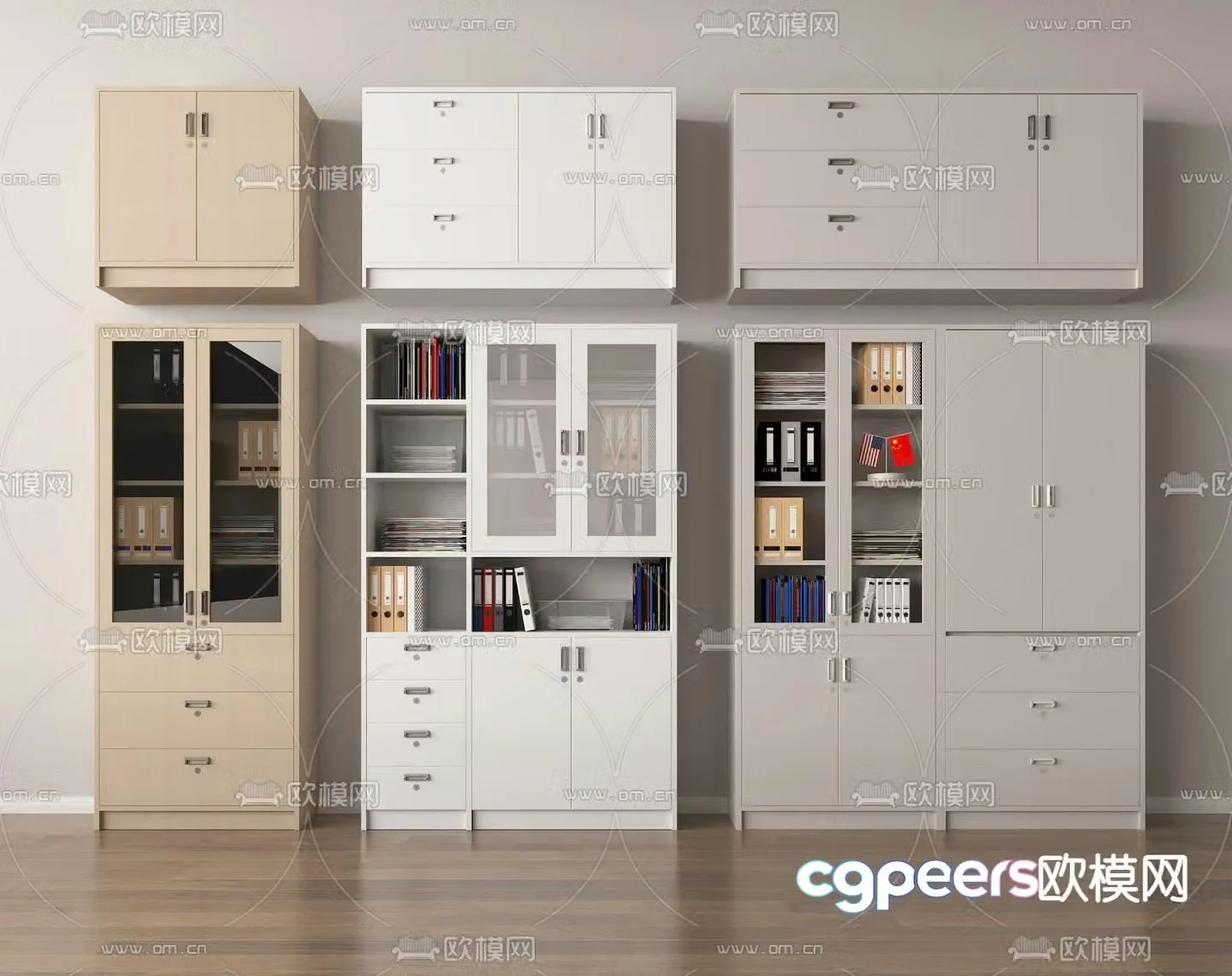 File cabinet information cabinet filing cabinet 3d model