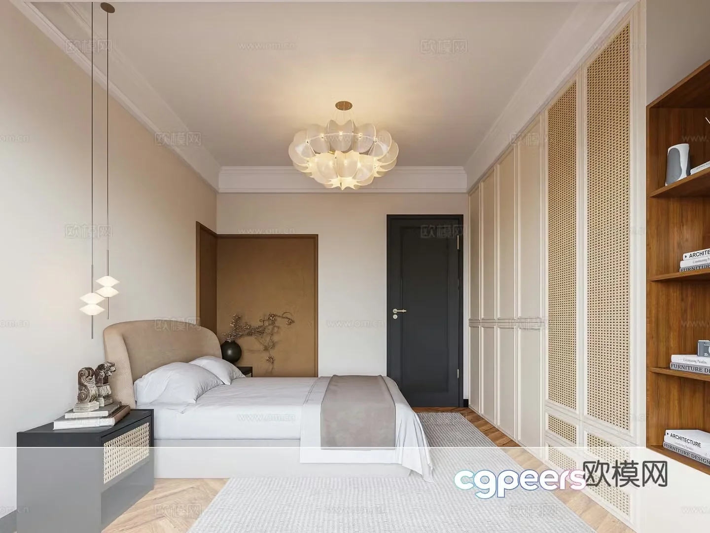 Middle-aged girl room 3d model
