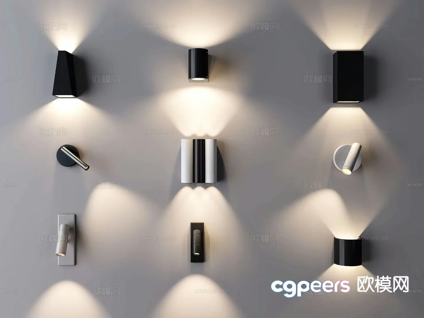 Simple wall lamp wall lamp aisle lamp corridor lamp 3d model
