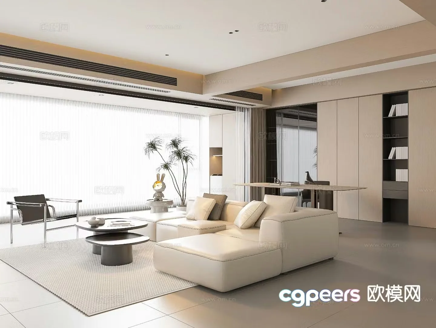 Modern living room 3d model