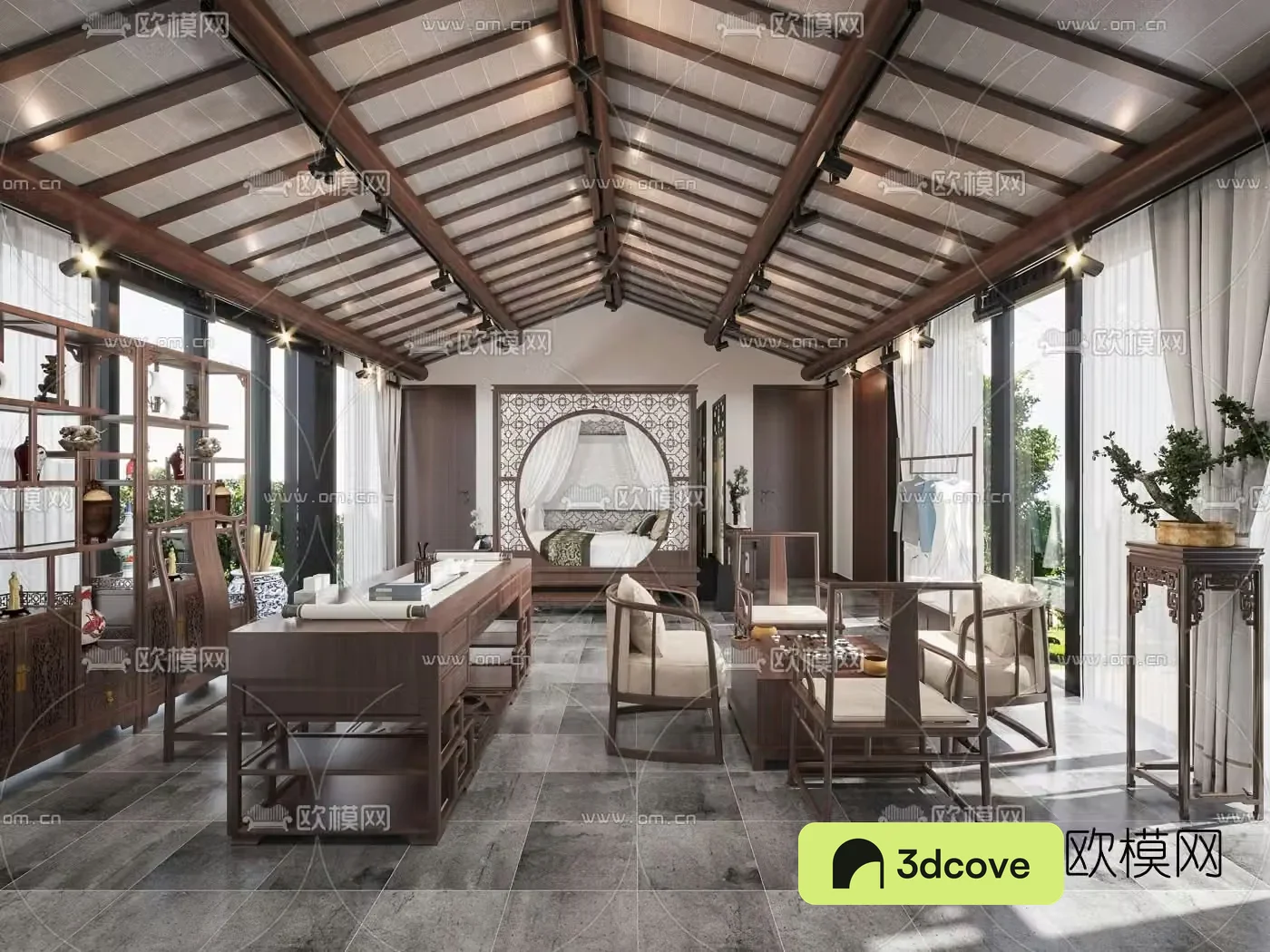 New Chinese style light luxury B&B
