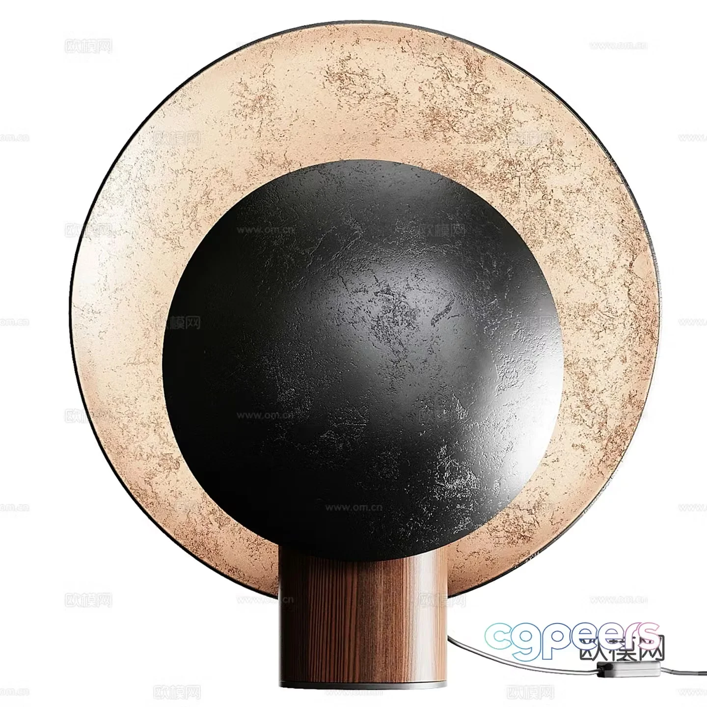 Light luxury desk lamp 3D model