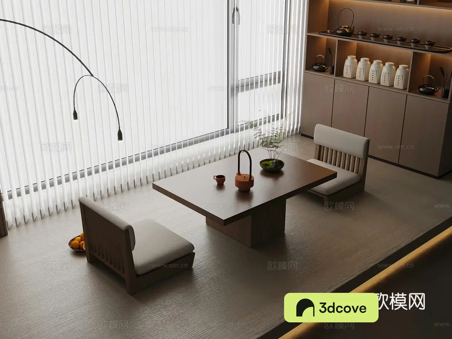 New Chinese-style tea room tatami tea table