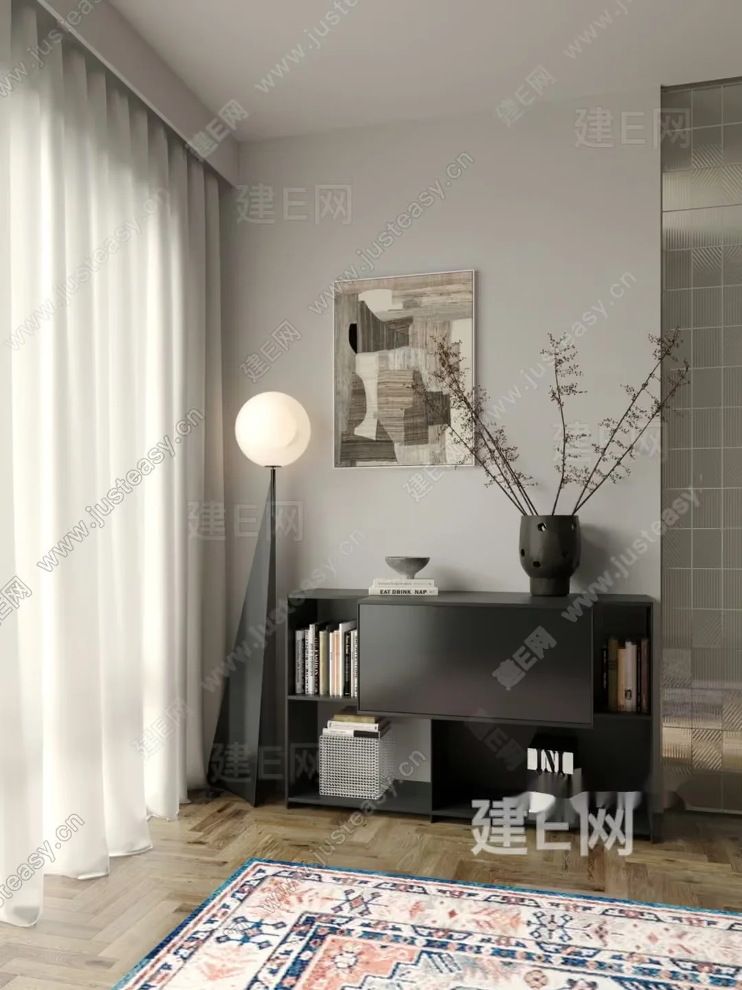 Modern Home Decor 3D Model – 10848 – VRAY Render