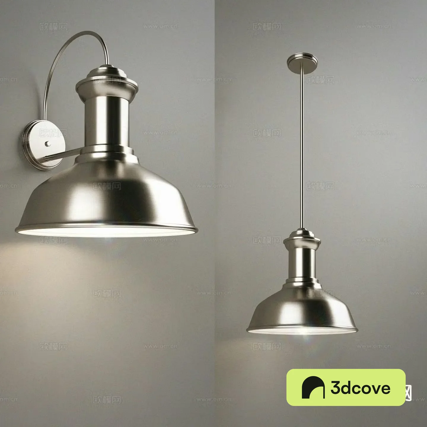 Industrial style single head chandelier wall lamp
