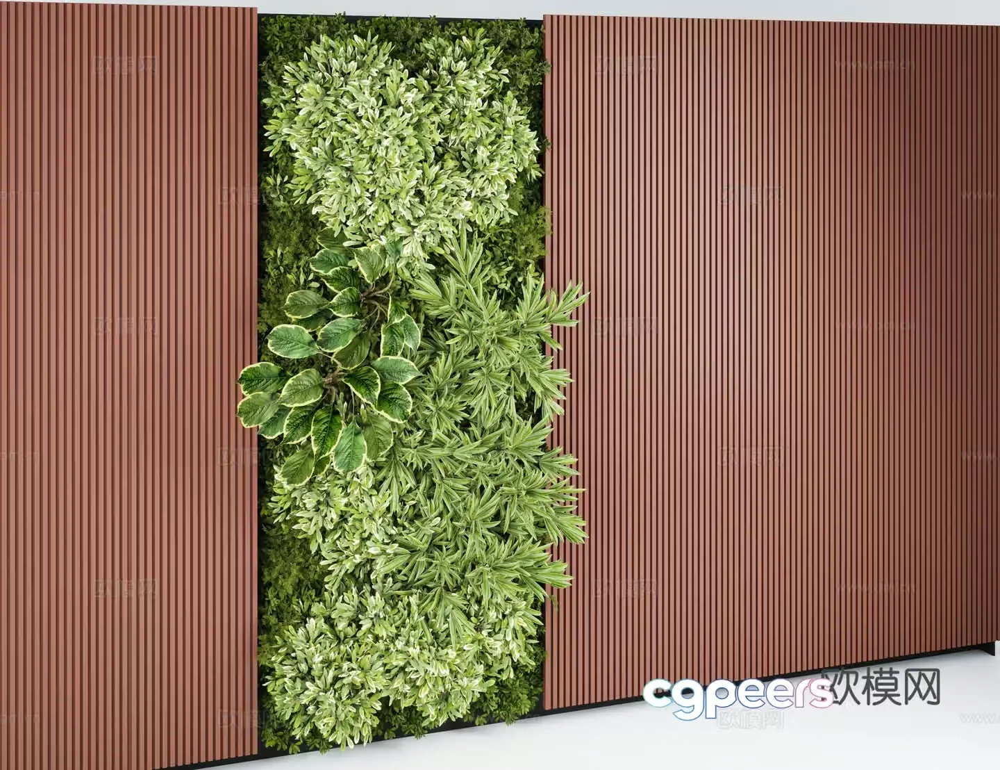 Green plants Plant wall Landscape plants Trees 3d model