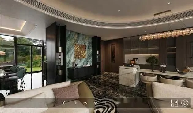 Modern Living Room 3D Model – 9177 – VRAY Render