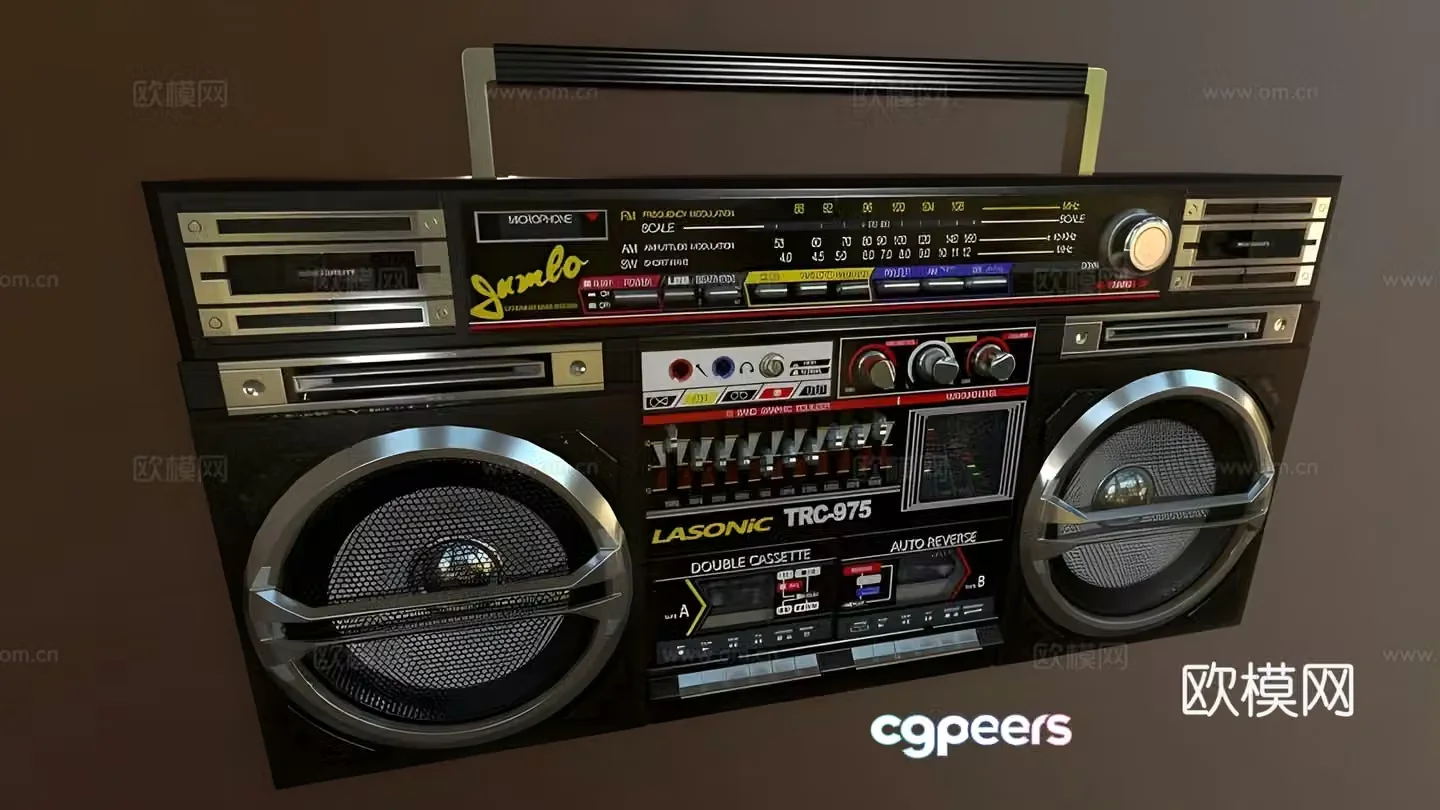 Big speaker radio 3d model