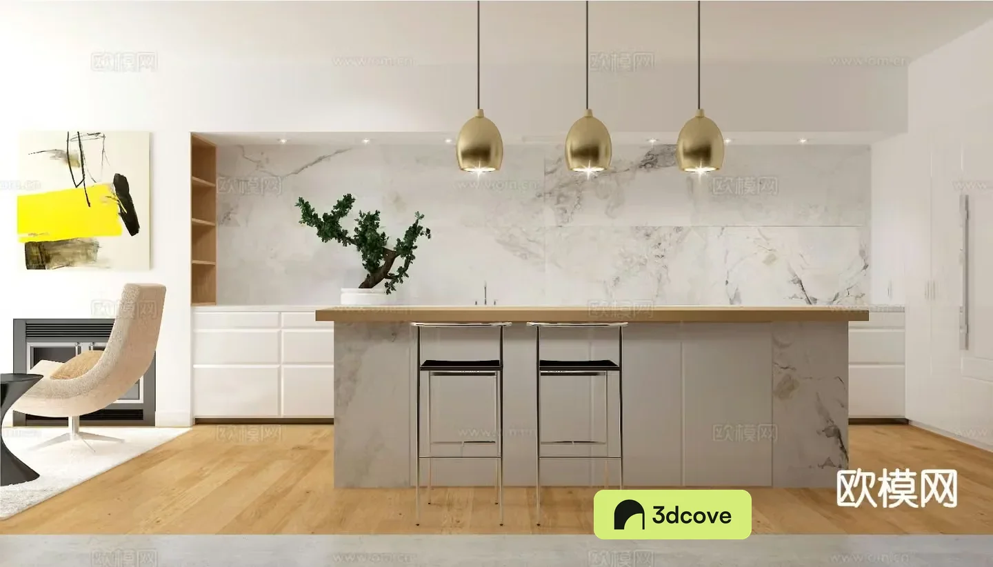 Modern open kitchen