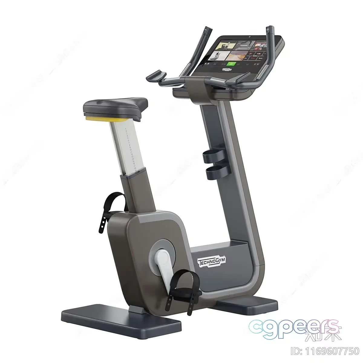 A Gray Exercise Bike 3D Model – 17711 – VRAY Render