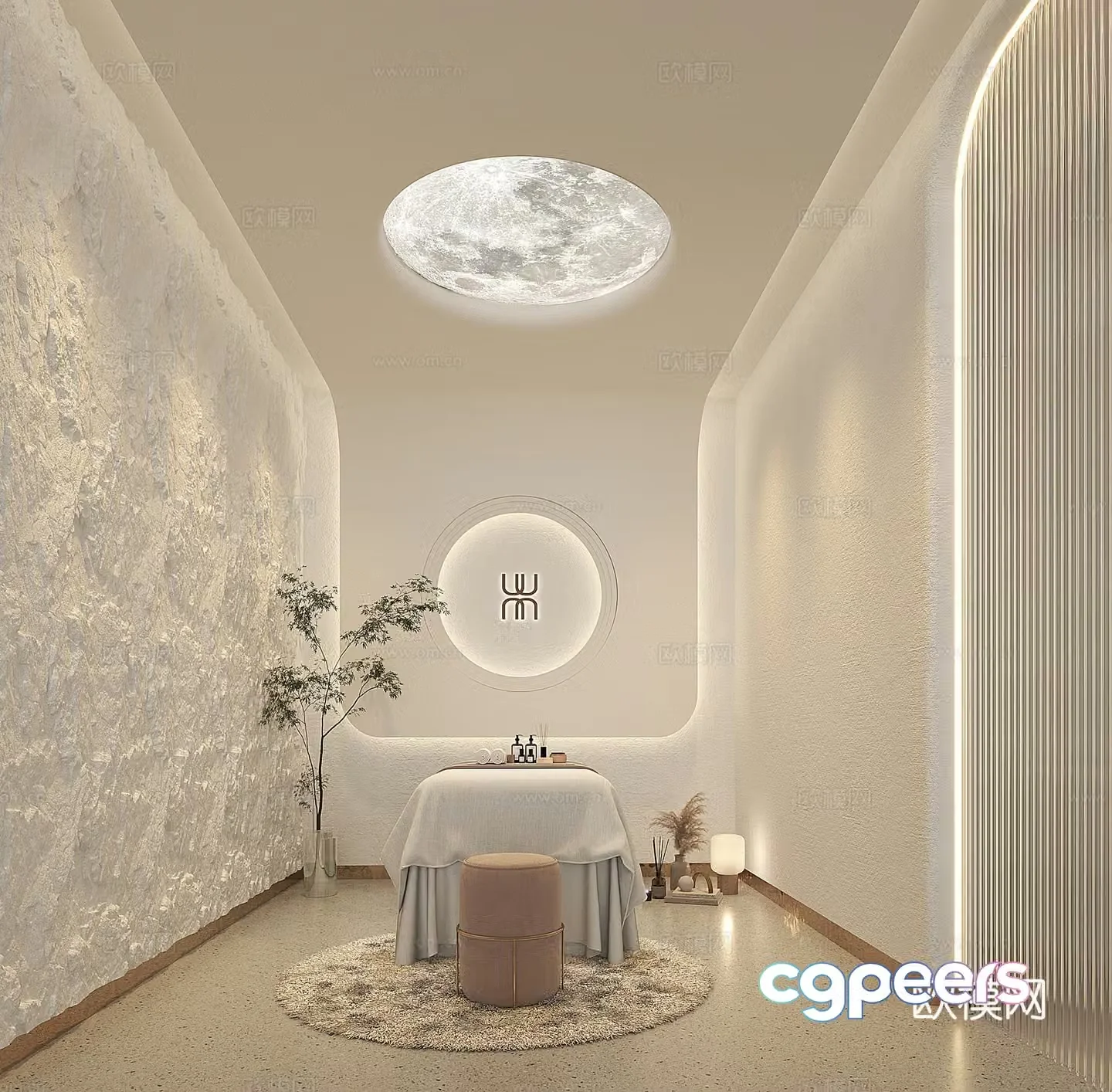 Beauty salon single room 3D model