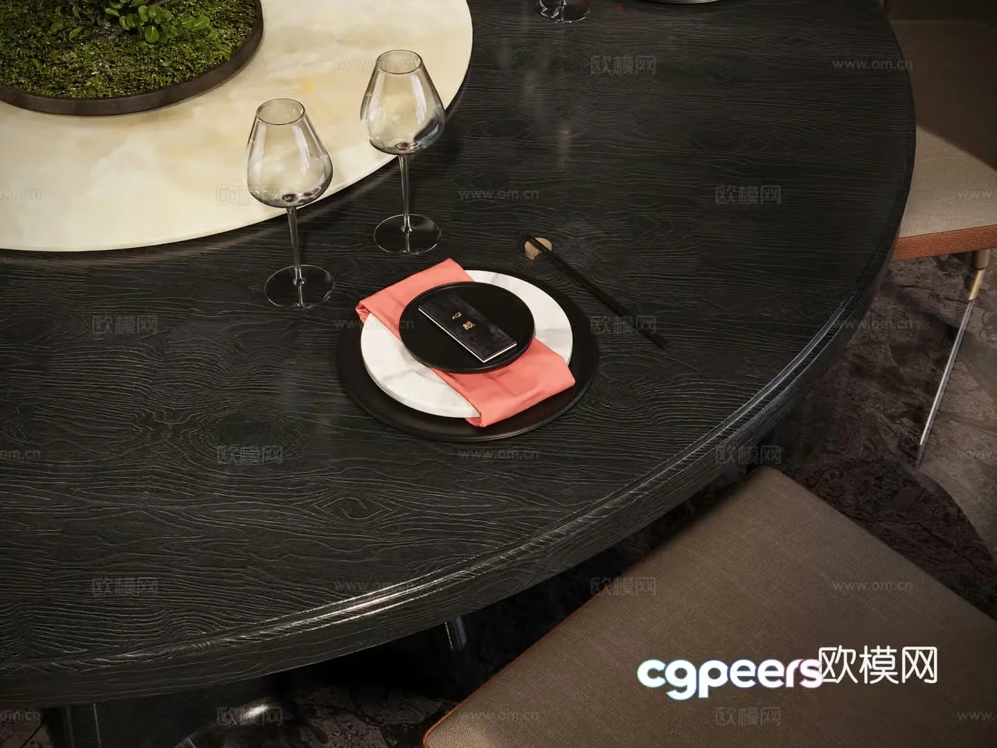 Tableware New Chinese tableware 3D model