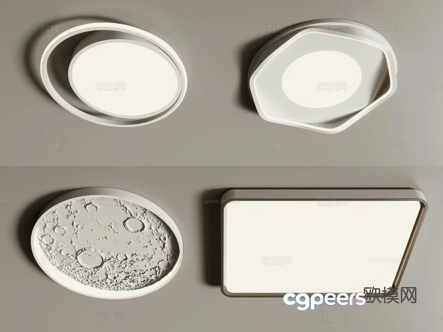 Modern ceiling light 3d model