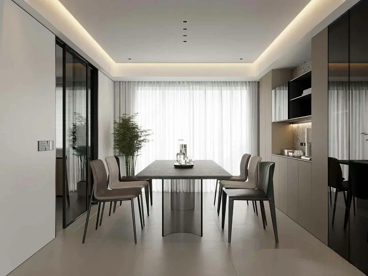 Modern Dining Room 3D Model – 14366 – VRAY Render