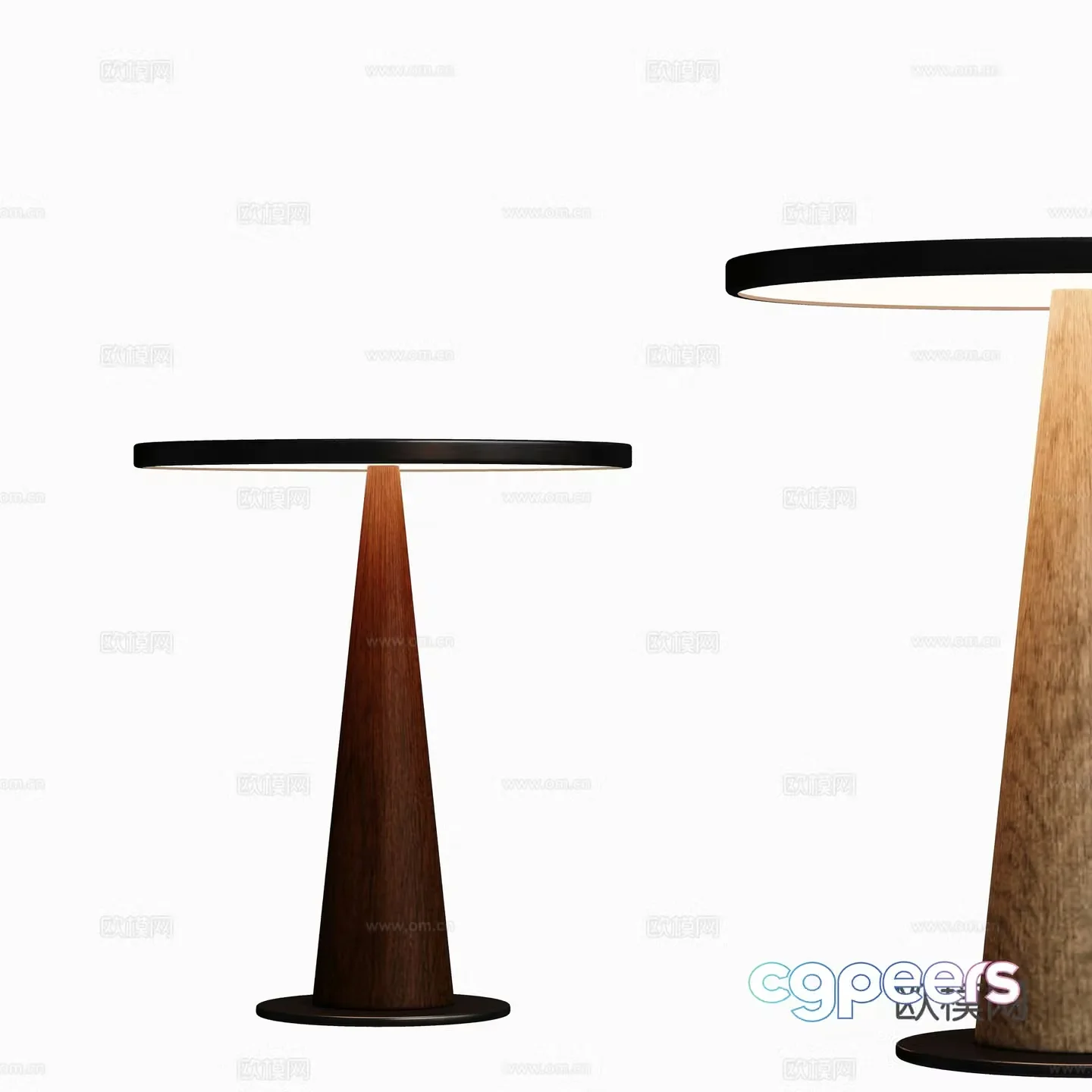 Modern art desk lamp 3d model
