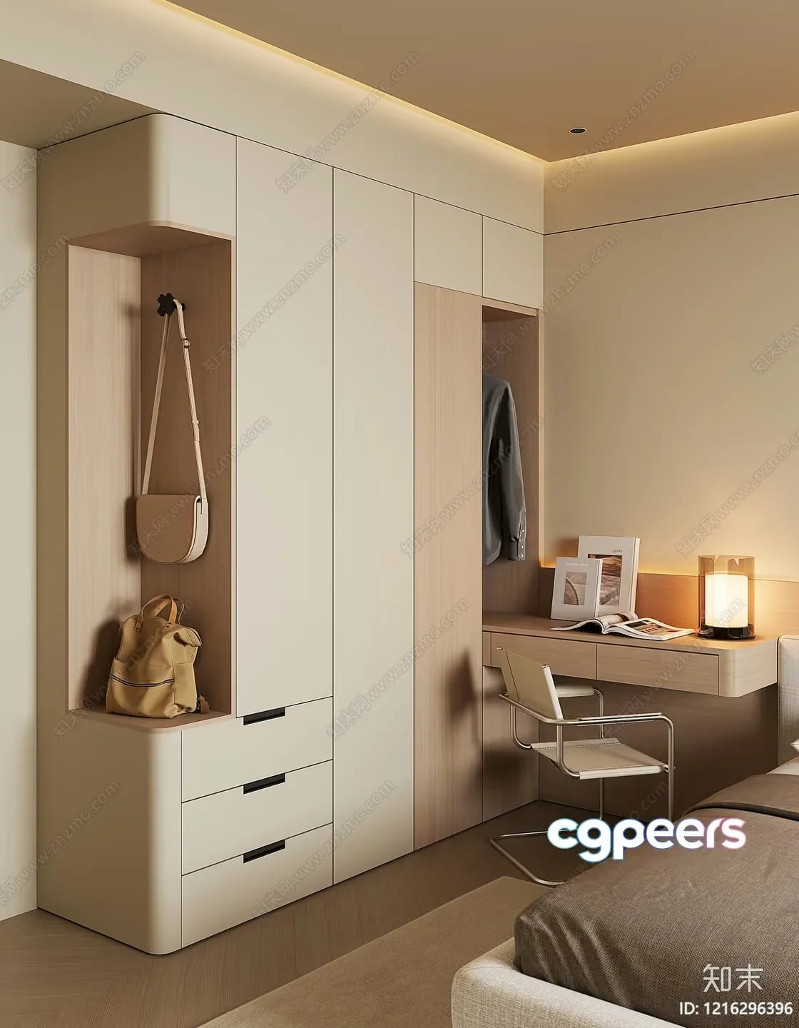 Cozy Bedroom 3D Model – 11973 – VRAY Render