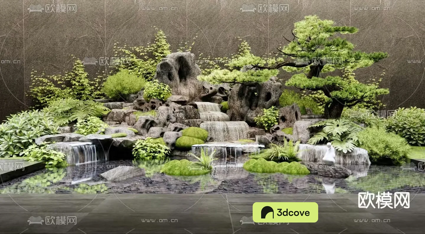 New Chinese style indoor landscaping