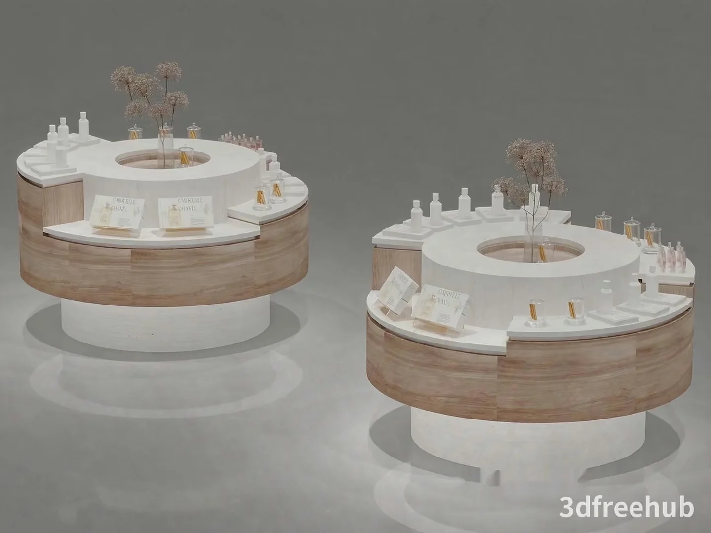 A 3D Rendering Of A Circular Display Stand 3D Model – 19657 – VRAY Render