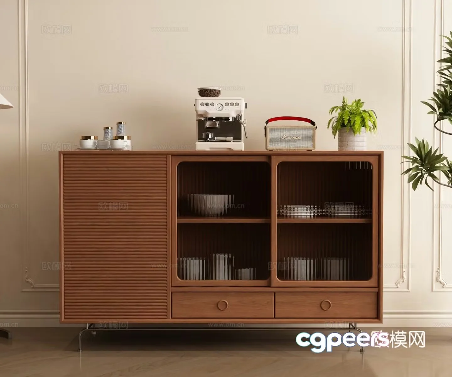 Nordic sideboard 3D model
