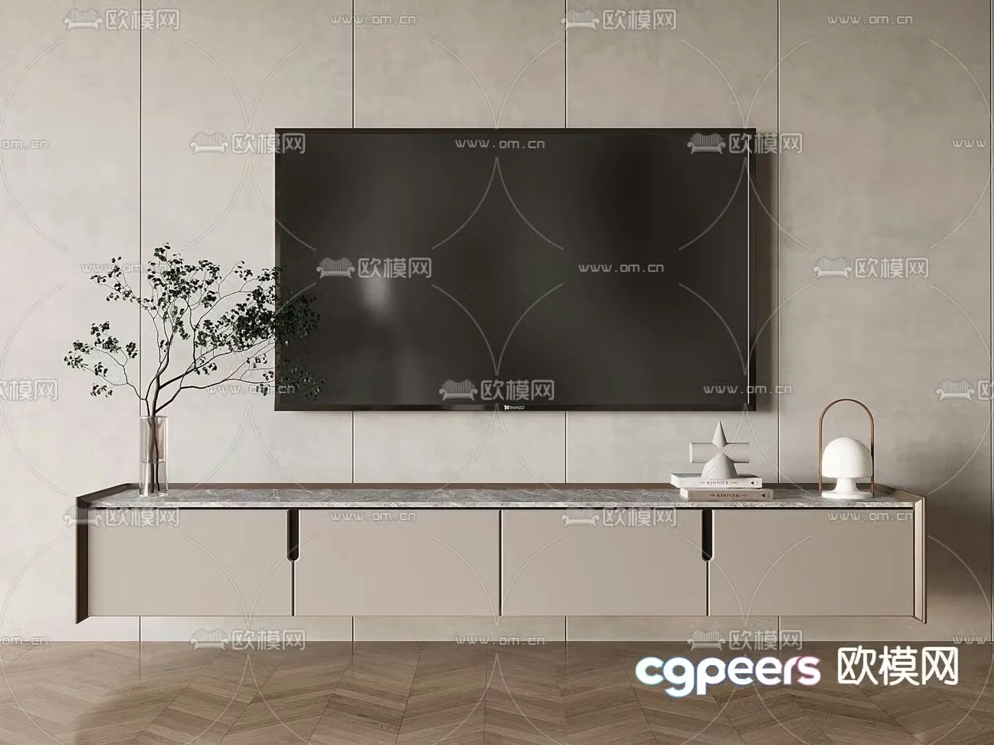 Modern TV cabinet 3d model
