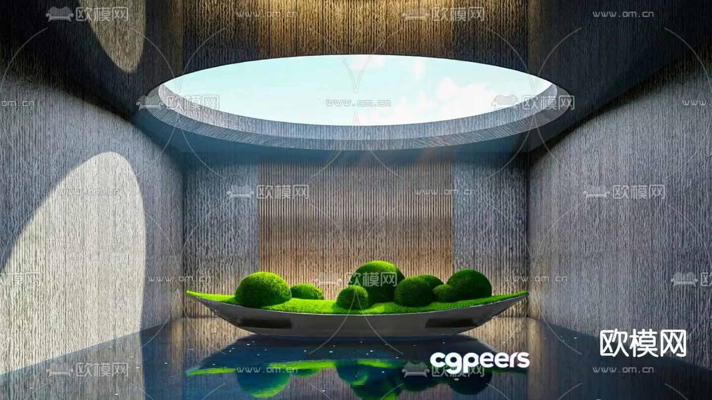 Modern boat sculpture sketch 3d model