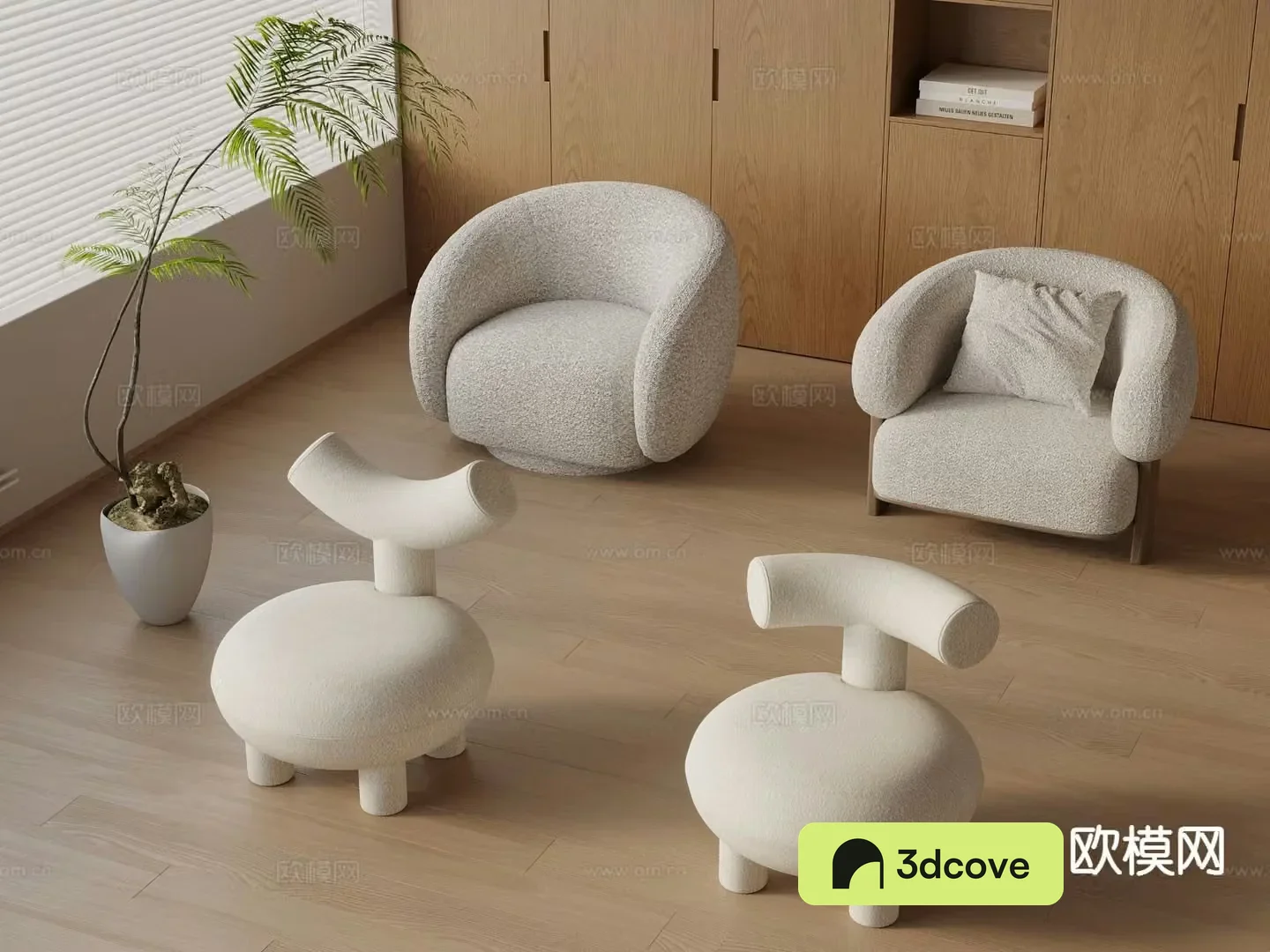 Cream style sofa chair leisure chair