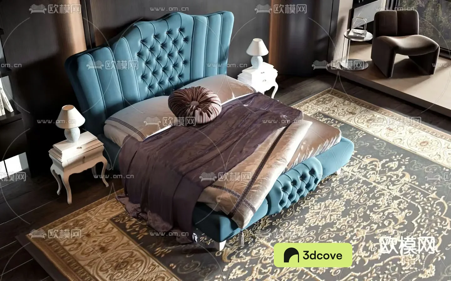 European double bed