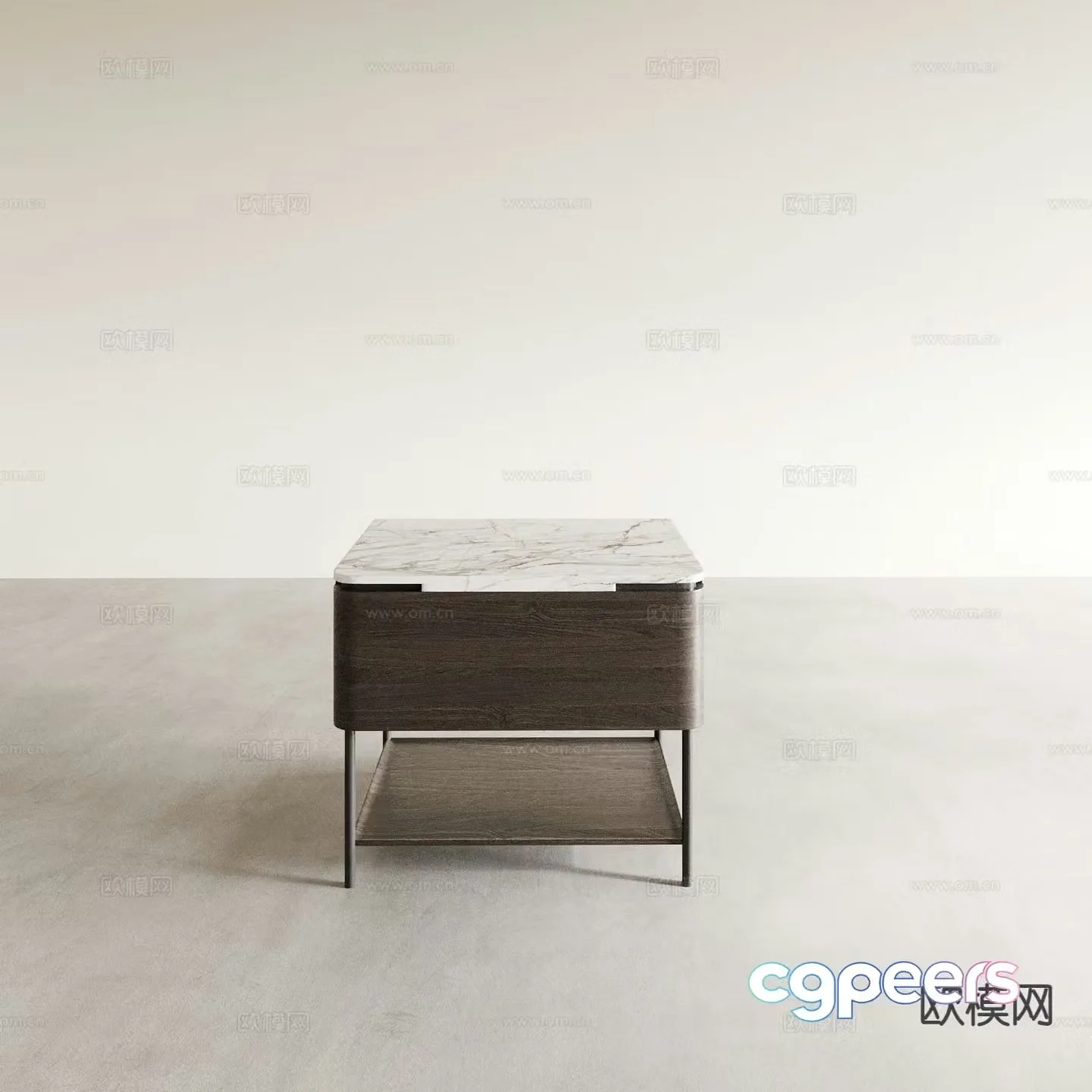Modern bedside table 3d model