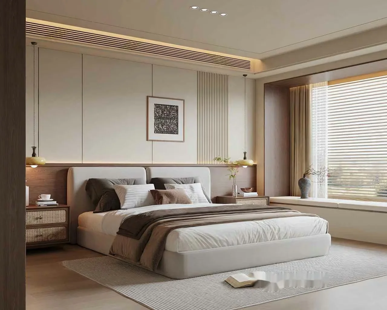 Cozy Modern Bedroom 3D Model – 5699 – VRAY Render
